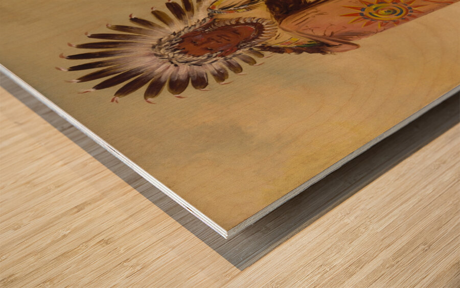 Wán-Ee-Ton Chief of The Tribe 1832 Wood print