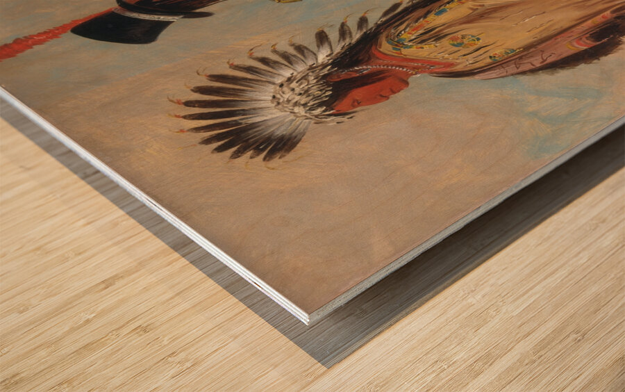 Wi-Jún-Jon Pigeon’s Egg Head The Light Going To And Returning From Washington 1837-1839 Wood print