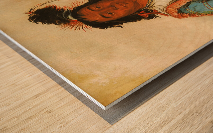 Hose-put-o-káw-gee a Brave 1834 Wood print