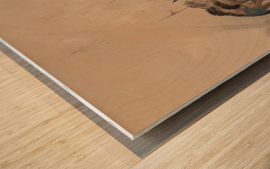 Buffalo Dance Wood print