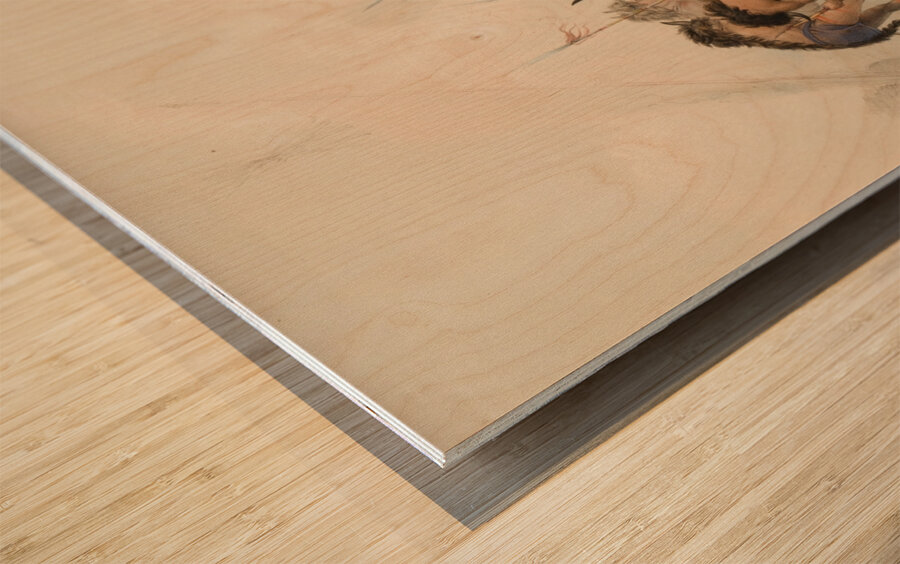 Buffalo Dance 1844 Wood print