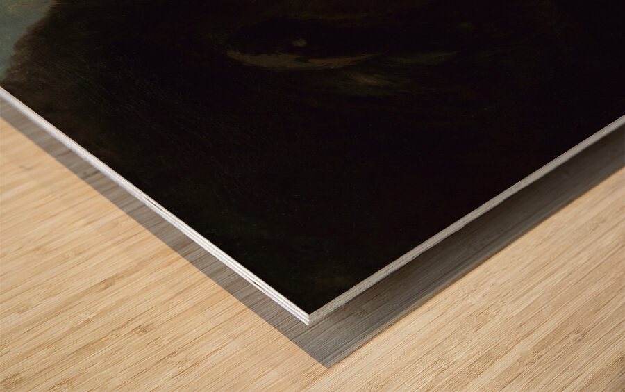 Portraits of a Grizzly Bear and Mouse Life Size 1846-1848 Wood print