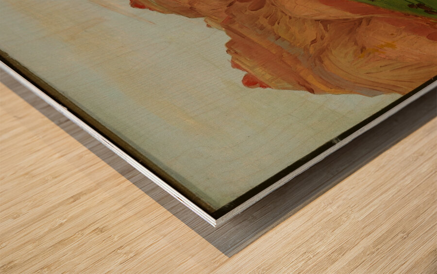 View In The Grand Detour 1900 Miles Above St. Louis 1832 Wood print