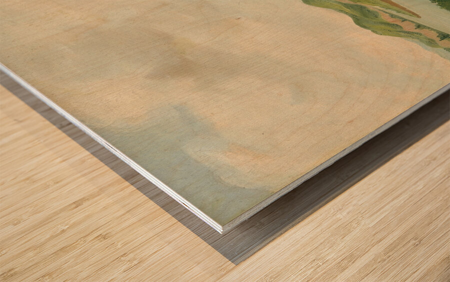 The Tower 1100 Miles Above St. Louis 1832 Wood print