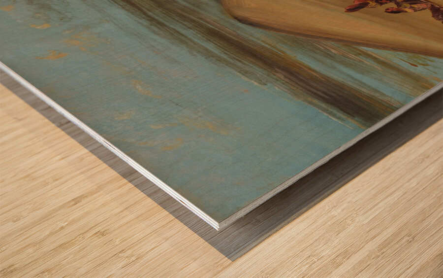 Sioux Worshiping At The Red Boulders 1837-1839 Wood print