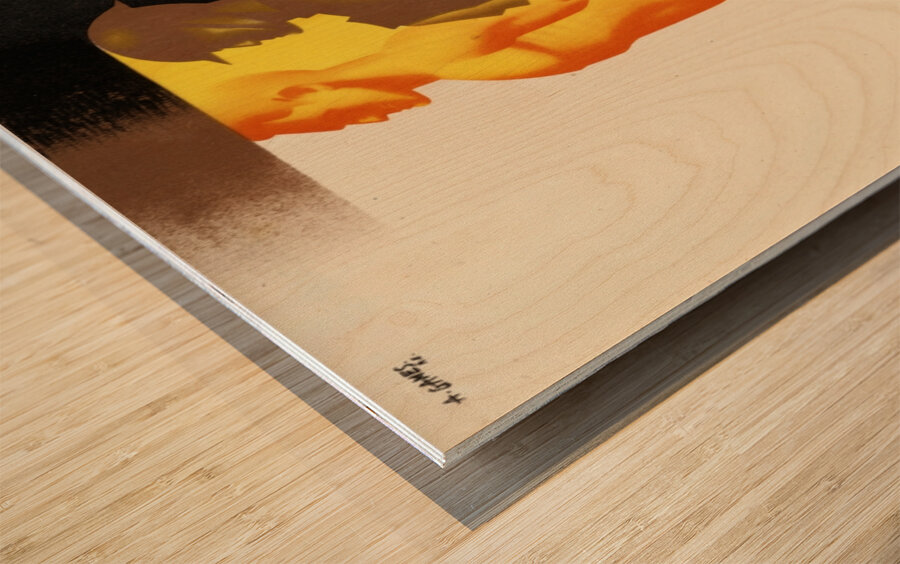 Take a Pride in Being Fighting Fit Wood print