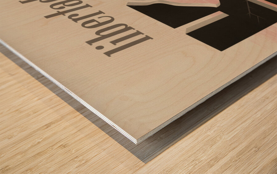 Libertad de Palabra Wood print