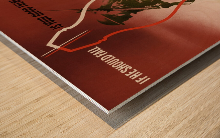 The Army Blood Transfusion Service Needs Blood Donors Wood print