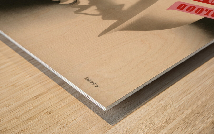 Blood Donors are Needed Urgently to Save Lives Wood print