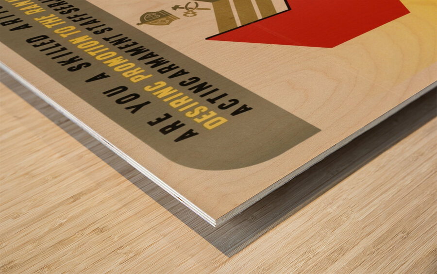 Are You a Skilled Artisan Desiring Promotion to the Rank of Acting Armament Staff Serjeant Wood print