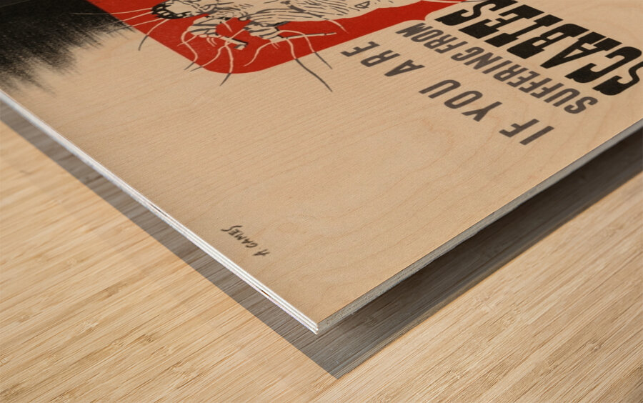 If You are Suffering from Scabies Impression sur bois