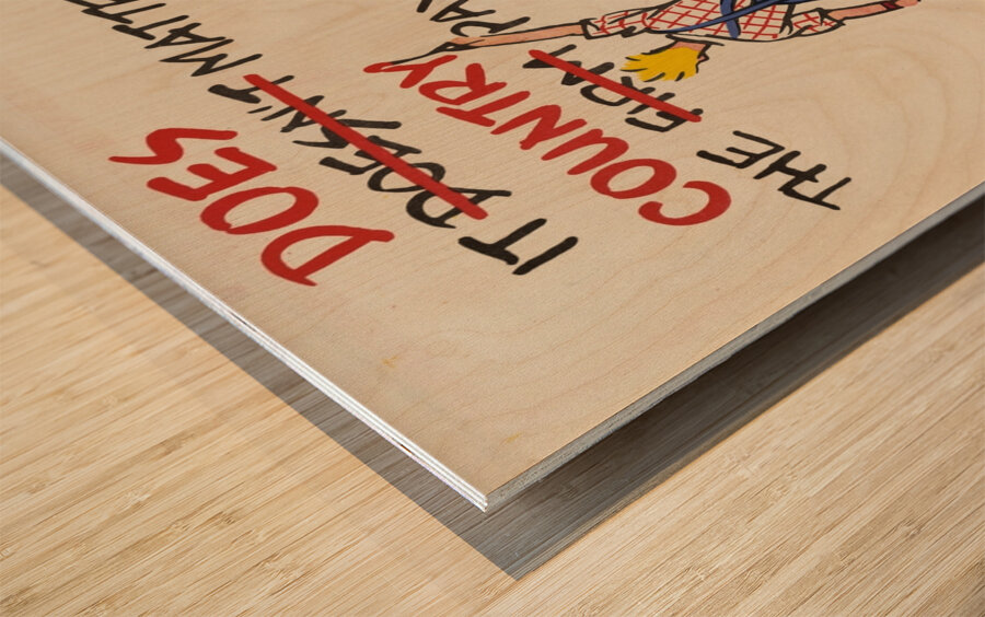 Don’t Waste Here – The Fuel You Save at Home Wood print