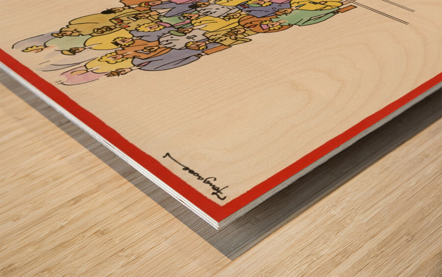 Please Have Your Ticket Ready at the Barrier Wood print