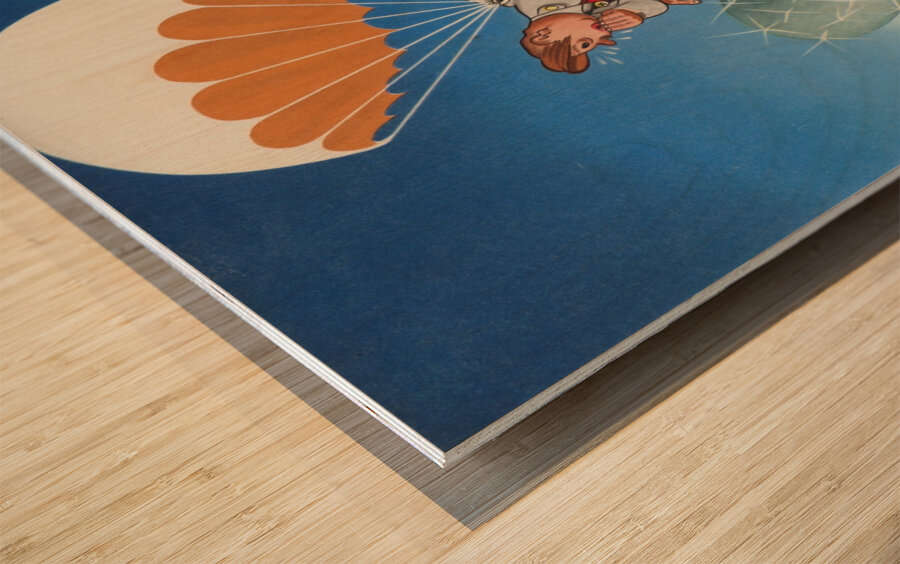 Portuguese War Poster Wood print