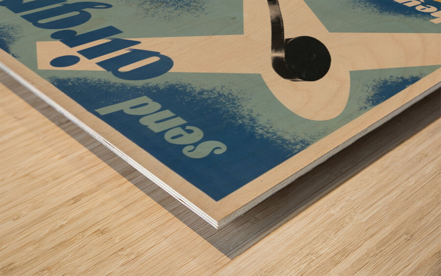 Send Airgraphs – They Save Aircraft Space and are Quicker! Wood print