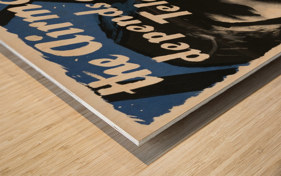 The Airman Depends on the Telephone Wood print