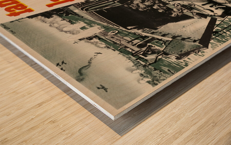 Tank Landing Craft Lead Our Attack Wood print