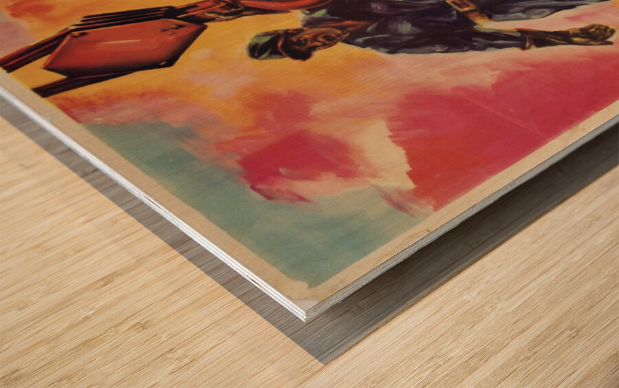 Y Tu Que Haces por Tu Patria Wood print