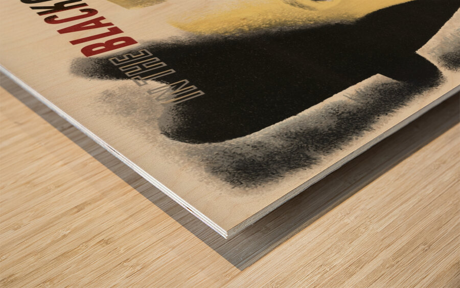 In the Blackout – Pause as You Leave the Station’s Light Wood print