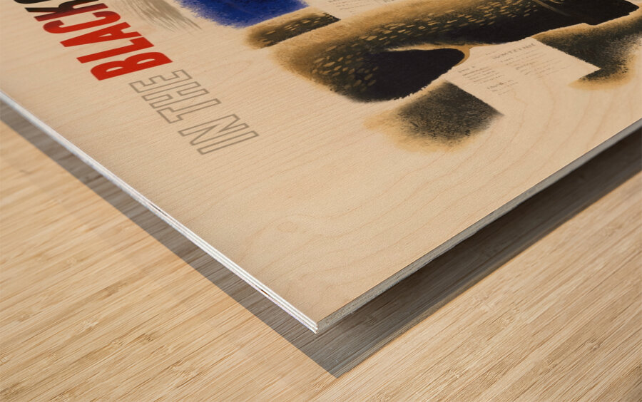 In the Blackout – Wear or Carry Something White Wood print