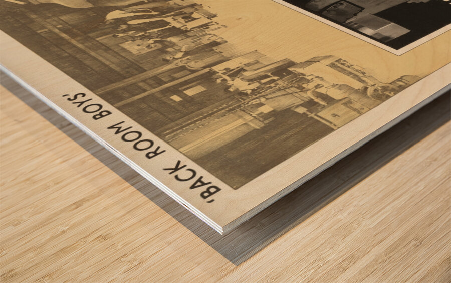 Back Room Boys’ They Also Serve – Car Maintenance Wood print