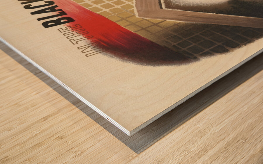 In the Blackout – Before You Alight Make Sure the Train is in the Station – Look for Platform Wood print