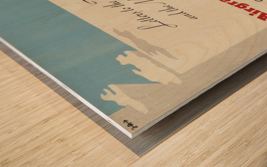 Letters to the Forces and the Merchant Navy Wood print