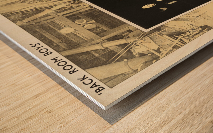 Back Room Boys’ They Also Serve – Boiler Maintenance Wood print