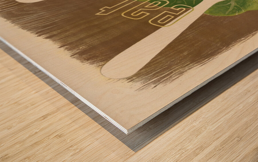 Eat Greens for Health – Feed Right to Feel Righ Wood print