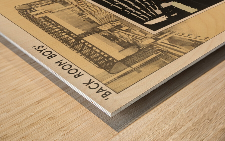 Back Room Boys’ They Also Serve – Cable Maintenance Wood print