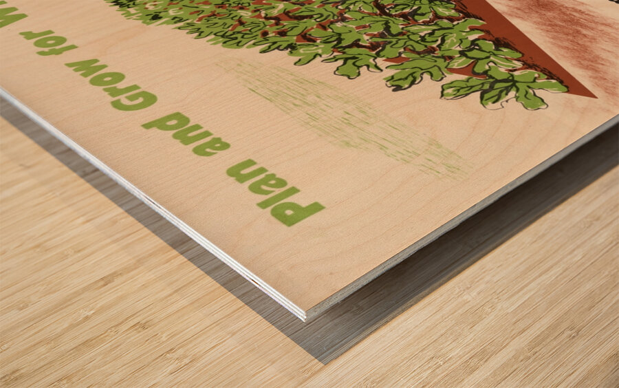 Plan and Grow for Winter – Summer Glut Leaves Winter Short – Take Warning Now and Don’t Get Caught Wood print