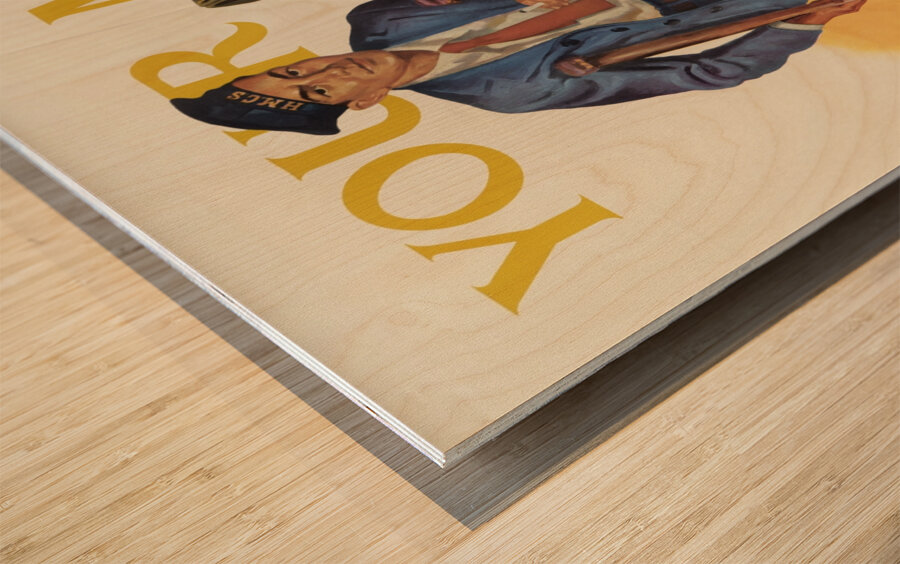 Your Move Buy Victory Bonds Wood print