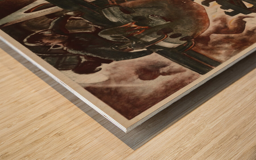 Victory Delayed Wood print