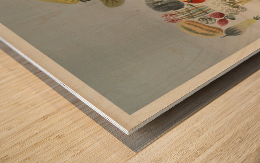 The Vegetabull Wood print