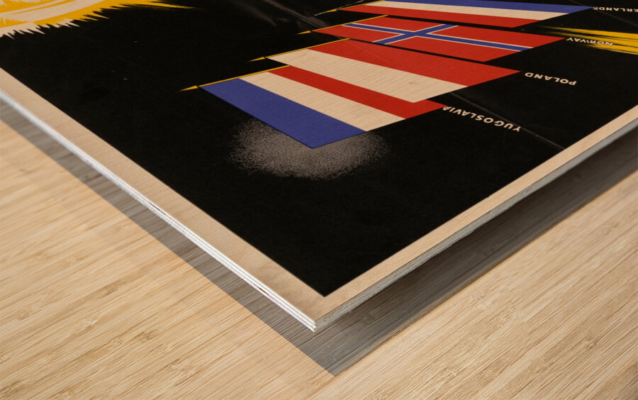 Fight For Your Flag Wood print