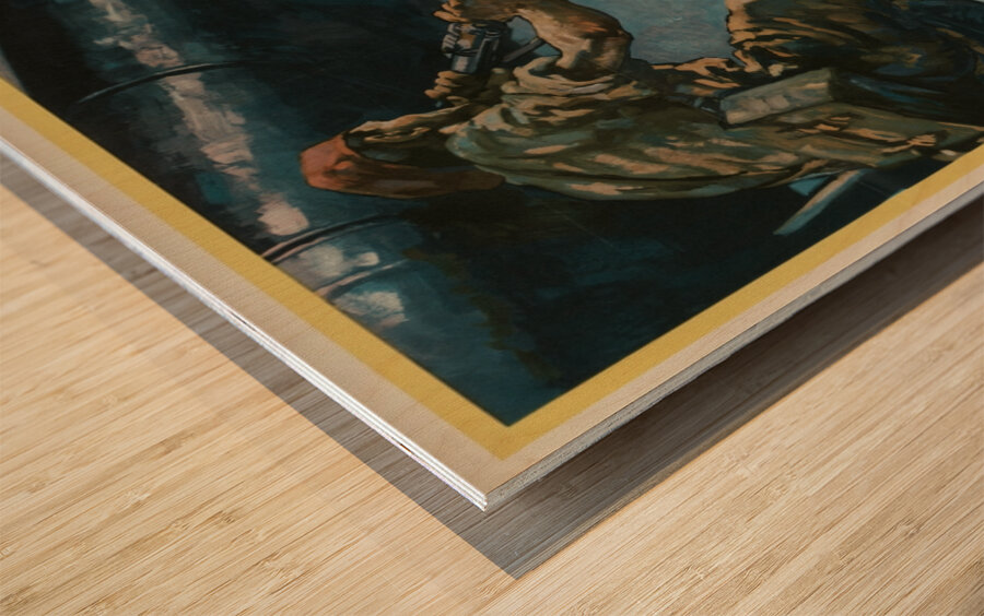 Britain’s New Airborne Army Goes into Action in Europe – Back Them Up! Wood print