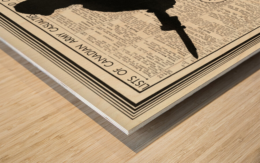 Speaking of Sacrifice Wood print