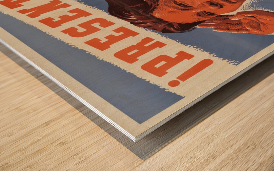 Speaking of Sacrifice Wood print