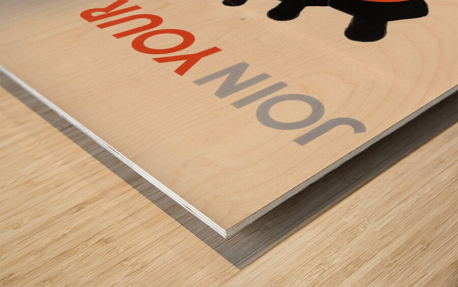 Join Your Savings Group Now! Wood print