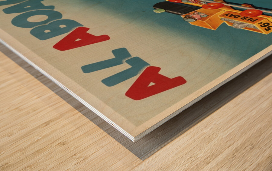 All Aboard! Buy Victory Bonds Wood print