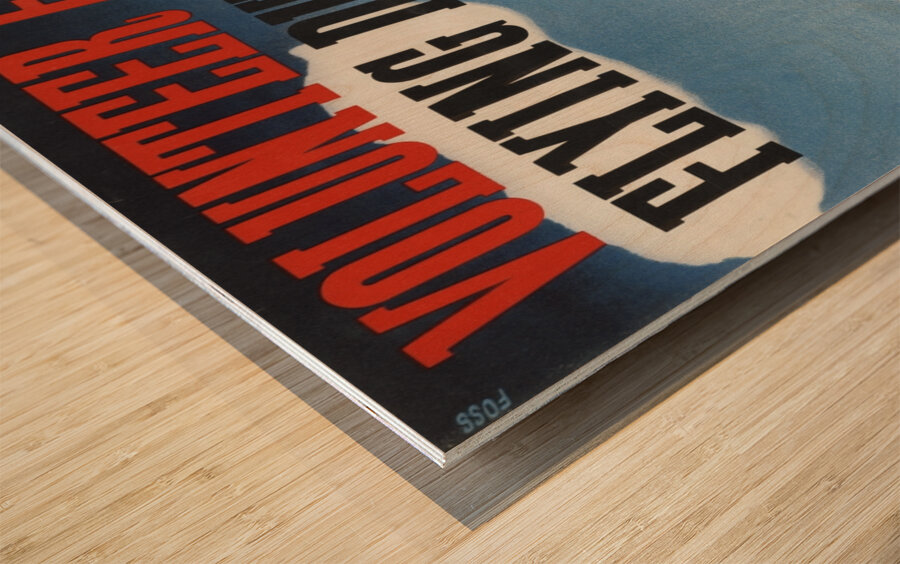 Volunteer for Flying Duties Wood print