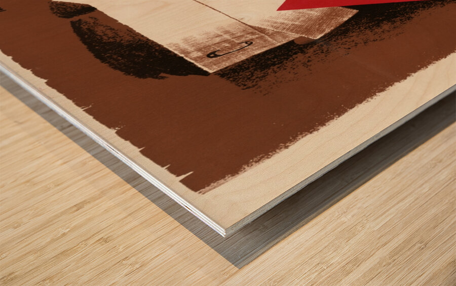 Beware Mushroomed Tools Wood print