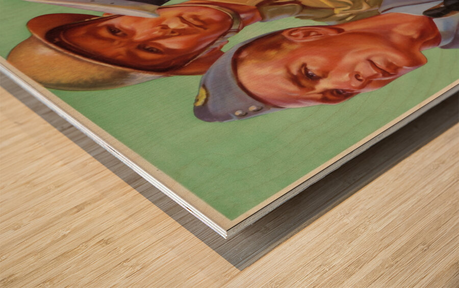 Oil – A Slip in Every Drip – Wipe it Up Wood print