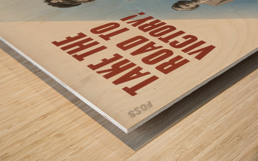 Take the Road to Victory! Join the WAAF Wood print