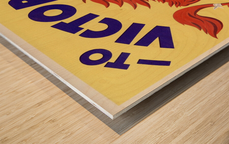 To Victory Wood print