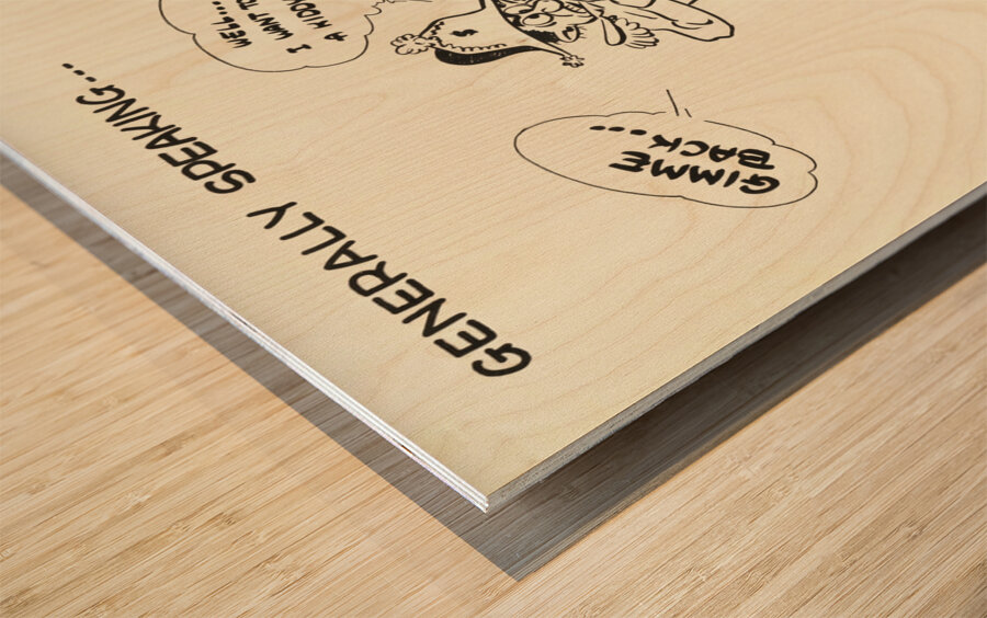 Don’t Evacuate Your Fighting Dollars Wood print