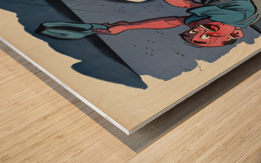 Ca C’est Mon Bateau! On Peut Compter Dessus! Wood print