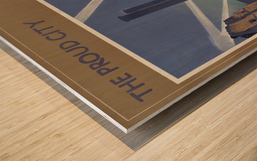 The Proud City – Chelsea Power House from Meek Street  Wood print