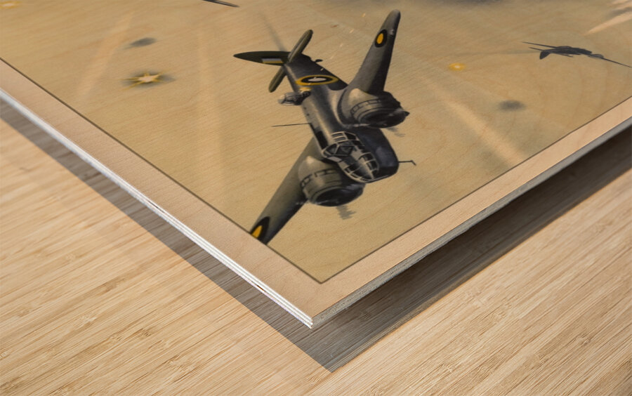 Smash Japanese Aggression! Wood print