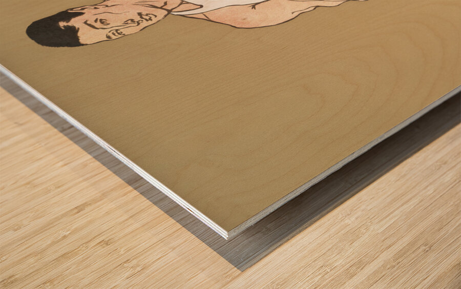 Hammer Throw 1908 by Edward Penfield Wood print